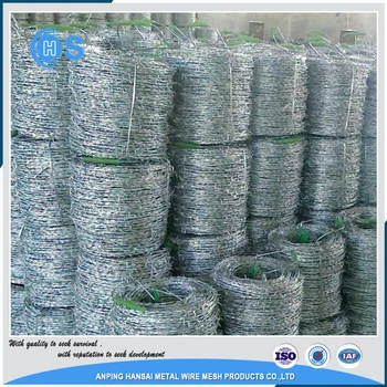 Galvanized Barbed Wire/ PVC Coated Barbed Wire From Hansai Co