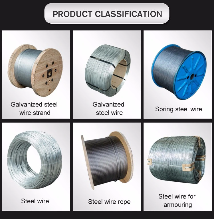 Hot Dipped Galvanized 0.9mm 1.25mm 1.60mm Gi Wire Armouring Cable Wire