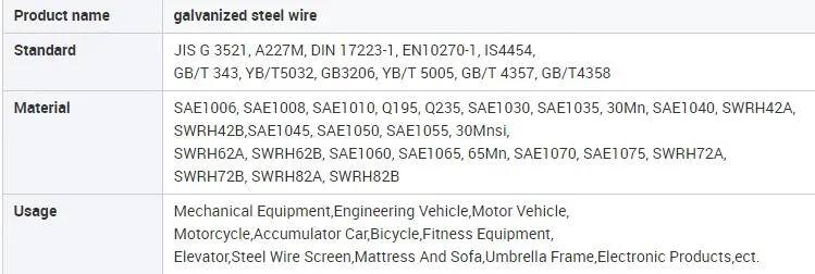 Hot/Electro DIP Galvanized Steel Wire Low Carbon Iron Wire for Mesh Chinese Manufacturer Best Price 0.5-5.0mm