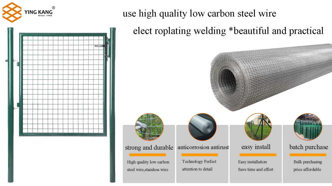 PVC Coated &amp; Pre-Galvanized Wire1.0-2.0m Height Dark Green Euro Fence Holland Wire Mesh Garden Farm Animal Fencing