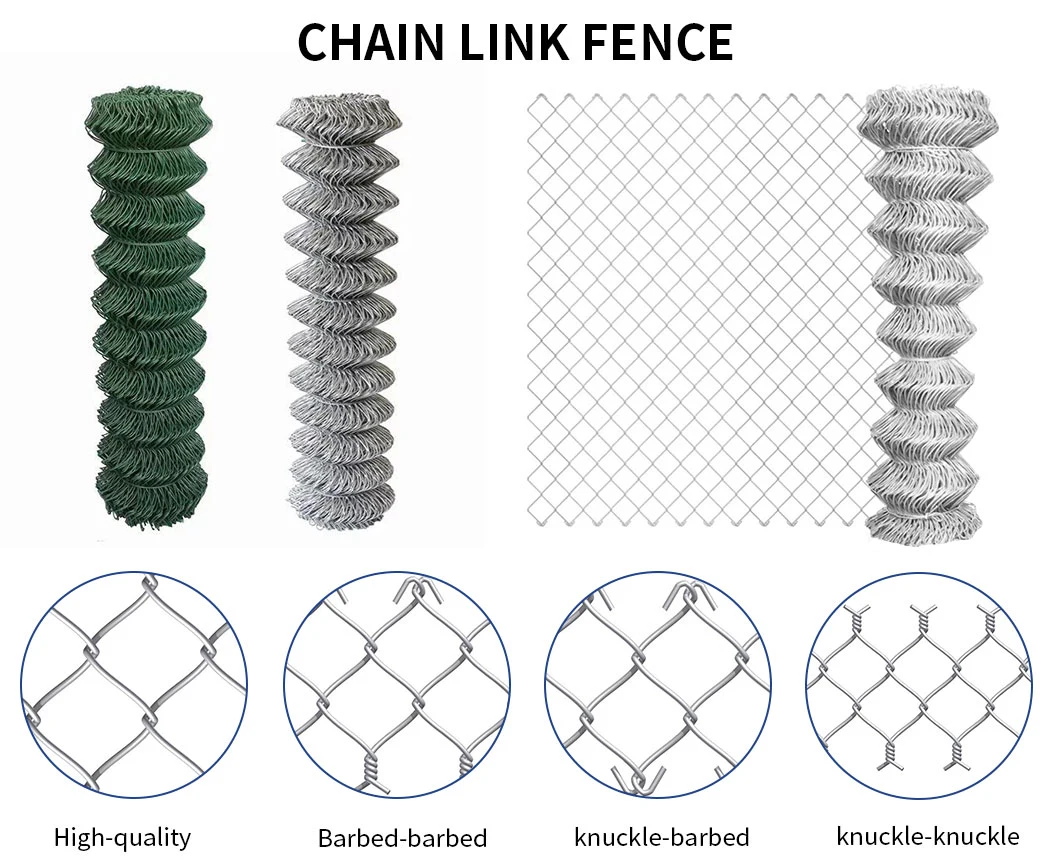 China 2.5m High Chain Link Fencing Used for Industrial Factories, Play Ground, Garden, Road