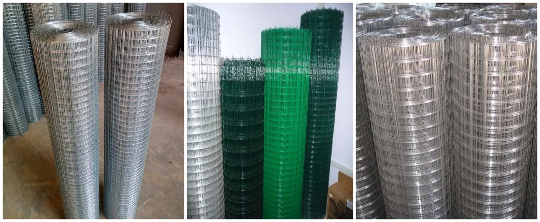 3/4&quot;Inch Galvanized Welded Wire Mesh Fence PVC Coated Welded Rabbit Cage Wire Mesh Prices