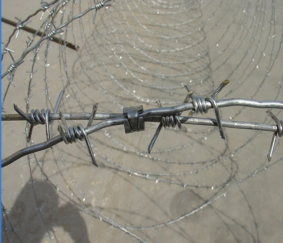 Barbed Wire Right off The Border Wall to Protect Homes