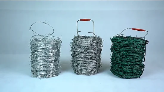 Gezhige PVC Coated Barbed Wire Suppliers 12× 14 Retractable Helical Razor Barbed Wire China 12-1/2X12-1/2 Wire Gauge 500 Meter Barbed Wire