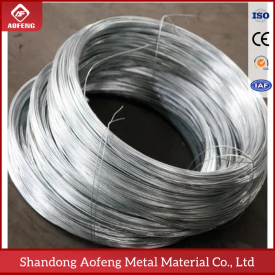 2.5mm-5.5mm Iron Wire Hot Dipped Zinc Coated for Garden Metal Trellis Electro Galvanized Binding Wire Flat Wire Cutting Use